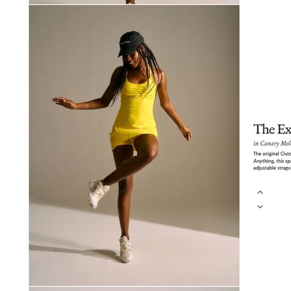 NWT Outdoor Voices The Exercise Dress Canary Melon - Picture 4 of 5